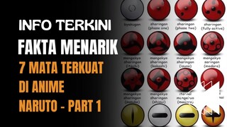 Fakta Menarik 7 Mata Terkuat di Anime Naruto - Part 1