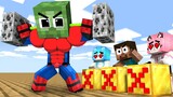 Monster School : Poor Zombie Unhappy and Toy Spiderman - Minecraft Animation