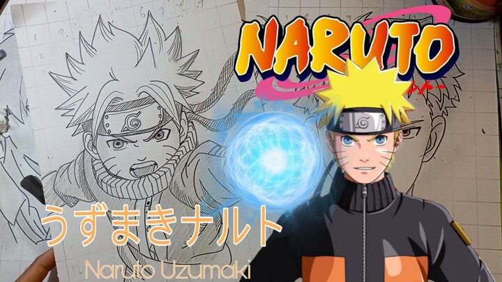 menggambar anime naruto,uzumaki Naruto