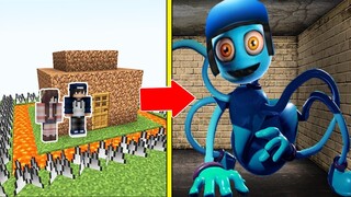 Daddy Long Legs Tấn Công Nhà Được Bảo Vệ Bởi bqThanh và Ốc Trong Minecraft