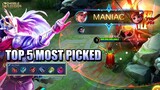 LANCELOT IS THE 5TH MOST PICKED HERO - BUILD AND GAMEPLAY MOBILE LEGENDS