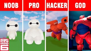 Minecraft NOOB vs PRO vs HACKER vs GOD: BAYMAX BIG HERO 6 BUILD CHALLENGE in Minecraft