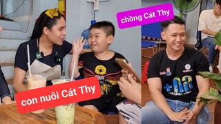 Con nuôi DIVA Cát Thy xuất hiện cùng chồng đẹp trai - Ẩm thực Cha Rồng bánh tráng trộn