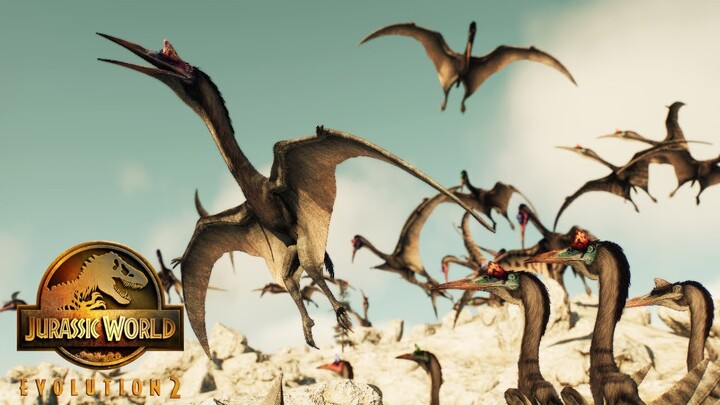 HUGE Quetzalcoatlus COLONY - Jurassic World Evolution 2 [4K]