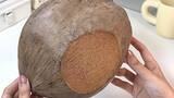 Fruit unboxing: coconut shell