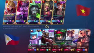 VIETNAM 🇻🇳 DESTROY TOP GLOBAL XBORG AND GUSION PHILIPPINES 🇵🇭- NATIONAL ARENA TOURNAMENT |MLBB