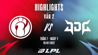 IG vs JDG | Highlights - Game 2 | Tuần 7 Ngày 1 | LPL Mùa Hè 2022