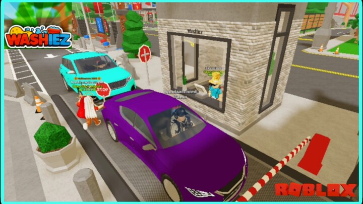 PETUGAS CUCI MOBIL JAHAT VS BAIK WASHIEZ CAR WASH | ROBLOX INDONESIA