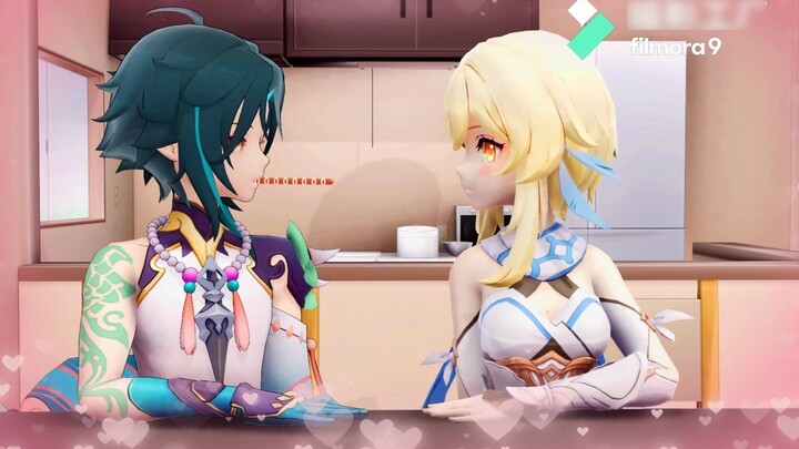 [Genshin Impact MMD]pocky What did you play to shock Paimon so much?