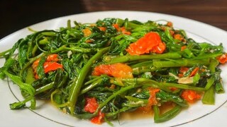 CARA MASAK SAYUR KANGKUNG AGAR TIDAK MENGHITAM  #cahkangkang  #tumiskangkung #sayurkangkung