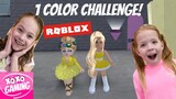 1 Color Challenge (Roblox) | XOXO Gaming
