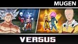 Goku X Jiren VS Saitama X Boros - DBS VS ONE PUNCH MAN MUGEN