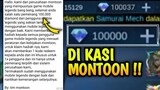 KODE RAHASIA!!! | DI KASIH 100K DIAMOND GRATIS SAMA MONTOON MOBILE LEGEND ML BUKAN BUG INI