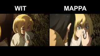 【最新/希斯特里亚/巨人】画风对比 MAPPA & WIT