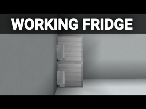 ✓Minecraft: How To Build A Working Fridge