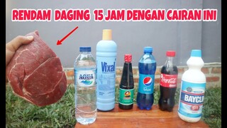 NGERI!.. 15 JAM DIRENDAM, Ternyata Daging Jadi Seperti ini #experiment