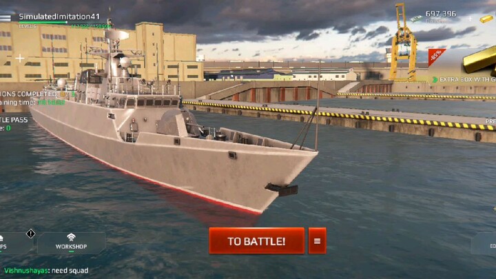 modern warship gameplay with no sound