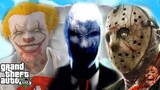 GTA 5 Mod - Pennywise Đến Tiếp Ứng Slenderman Jason Và Chucky | Big Bang