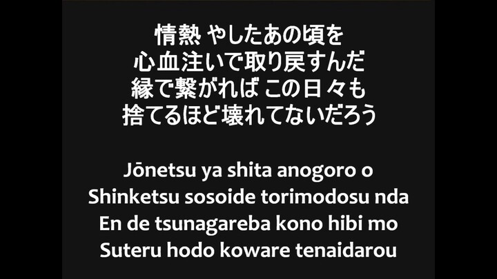 Naruto Shippuden - Opening 19 Lyrics (Blood Circulator)