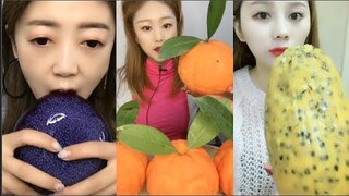 Thánh Ăn Đá Lạnh Như Ăn Kẹo Ngọt, Ăn Trái Cây Bộc Chocola - ASMR Ice Crunchy Eating sound#36