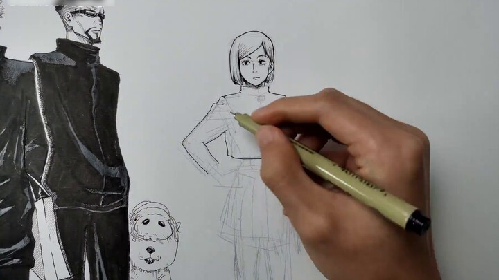 [Bagaimana rasanya menghabiskan 100 jam menggambar semua karakter di musim pertama "Jujutsu Kaisen"]