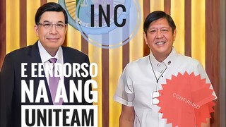 PANOORIN Iglesia ni Cristo e endorso na ang tambalang BBM SARA