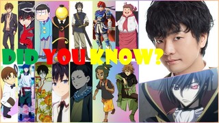 Jun Fukuyama (Lelouch) - Voice acting/seiyuu 福山 潤 声優 collection