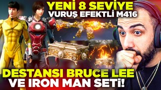 BUZ DEVRİNİ BİTİREN YENİ 8 SEVİYE M416!! 😮 BRUCE LEE X-SUİT VE IRON MAN SETİ!! EFSANE | PUBG MOBILE