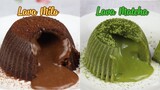 Bánh Lava Milo và Matcha tan chảy không dùng lò nướng | Milo Lava Cake & Matcha Lava Cake (no oven)