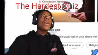 Ishowspeed THE HARDEST QUIZ *Very Funny*