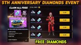 Free Fire 5th Anniversary Free Diamonds | Free Fire Free Diamonds | FF 5th Anniversary Diamonds