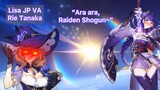 Lisa JP VA Rie Tanaka Wishing For Raiden Shogun | Genshin Impact [ENG Sub]
