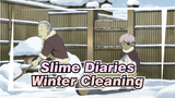 Slime Diaries - Building a Snowman & Cleaning Up
