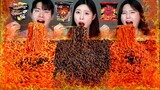 ASMR MUKBANG| 직접 만든 불닭볶음면 양념치킨 핫도그 먹방 & 레시피 THE SPICIEST NOODLES EATING