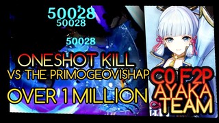 1 Shot C0 Ayaka Team Vs Primo Geovishap