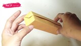 Gấp giấy Origami - Hướng dẫn gấp hộp bút bằng giấy đơn giản | Mắt to mắt nhỏ