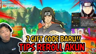 UPDATE 2 GIFT CODE BARU DAN TIPS REROOL DI GAME NARUTO TERBARU CAKHRA RESONACE SAGA AUTO DAPAT SP ☕