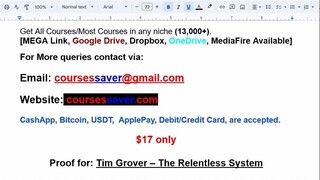 Tim Grover – The Relentless System