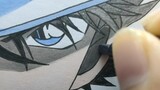 [ทาสีด้วยมือ] Phantom Thief Kidd (ลูปินที่ 3) กระบวนการวาด วิธีแก้ไขด้วยปากกามาร์ก