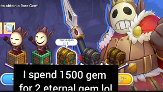 Spending 1500+ Gem Coin and 3 Goblin Treasure Key for Eternal Gem
