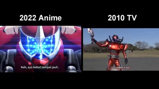 kamen rider Accel + trial form (2010 vs 2022)