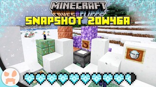 POWDER SNOW, FREEZING AND MORE! | Minecraft 1.17 Caves and Cliffs Snapshot 20w46a