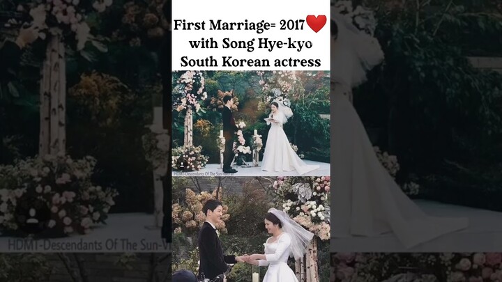 Song Joong-ki with wife katy louise saunders❣️and ex-wife Song Hye-kyo 💔#shortvideo