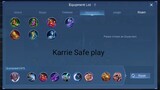 MLBB: Karrie Safe Play When Your Lagging