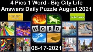 4 Pics 1 Word - Big City Life - 17 August 2021 - Answer Daily Puzzle + Daily Bonus Puzzle