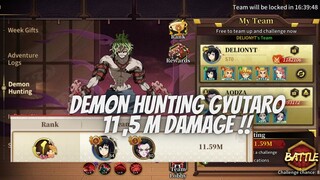 TIPS DEMON HUNTING GYUTARO 11,5 M DAMAGE TOP 1 RANK LAGI ❗❗- DS: BLADE OF HASHIRA