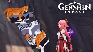 Miss Yae Miko And Her Kitty's Daily Life | Genshin Impact