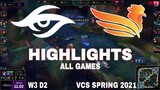 Highlight TS vs SE (All Game) VCS Mùa Xuân 2021 | Highlight SBTC vs TS | Team Secret vs SBTC Esports