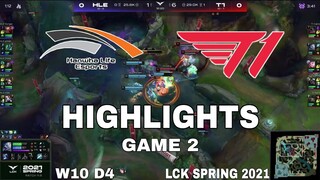 Highlight HLE vs T1 Game 2 LCK Mùa Xuân 2021 LCK Spring 2021 Hanwha Life Esports vs T1