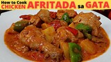CHICKEN AFRITADA | With Coconut Cream | How To Cook AFRITADANG MANOK Sa GATA | Chicken Afritada